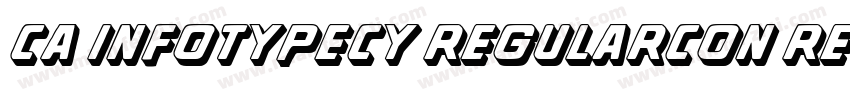CA InfoTypeCY RegularCon Regular字体转换